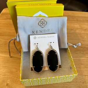 Kendra Scott Black Danielle Drop Earrings